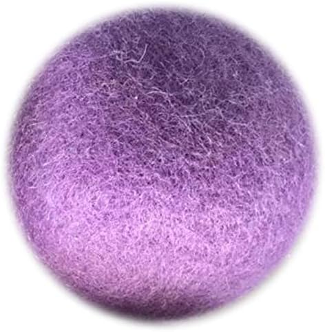 Woolzies Wool Dryer Balls Organic Big Wool Spheres Best Fabric Softener | 6-Pack XL Dryer Balls for Laundry is Made with New Zealand Wool | Use Laundry Balls for Dryer with Essential Oils (Lavender)
