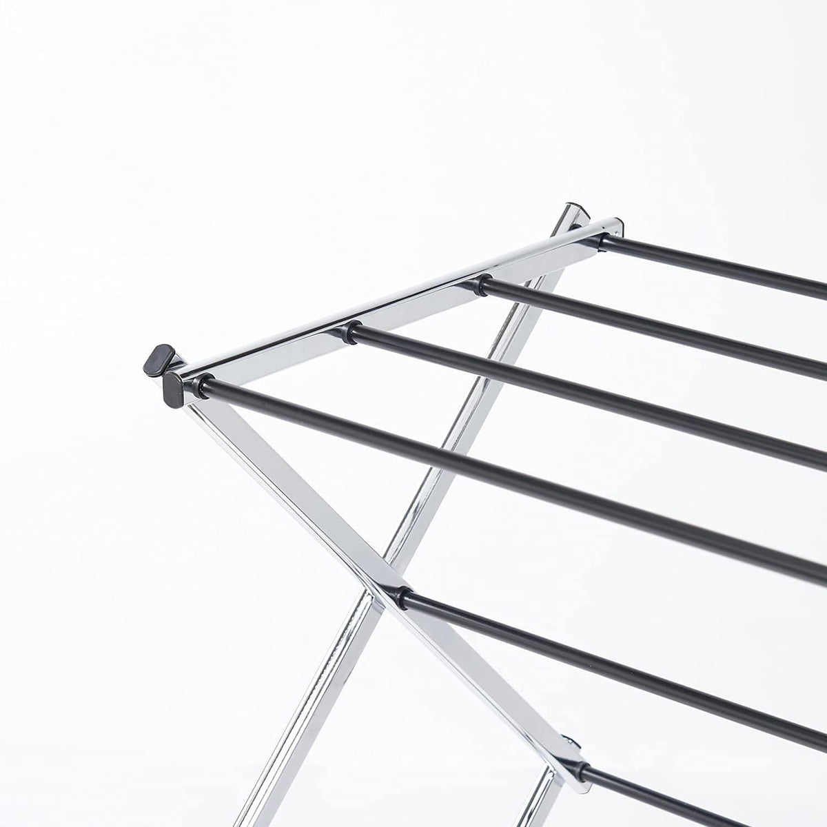 Displays By Jack Portable Collapsible Clothing Dryer Rack, Foldable Drying Rack for Clothes, Lingerie, Towels, Linens, Laundry Home Apartment Must Haves, Metal Chrome Finish