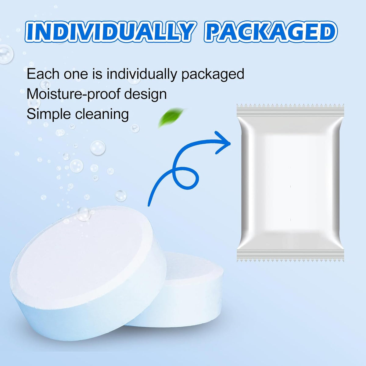 Automatic Toilet Bowl Cleaner Tablets–Fresh Scent,50 PACK,Long-Lasting Clean–Safe for Tanks&Pipes Deodorizing and Descaling–Bathroom Cleaner Against Tough Stains Keeps Bowl Clean Between Washes-fresh