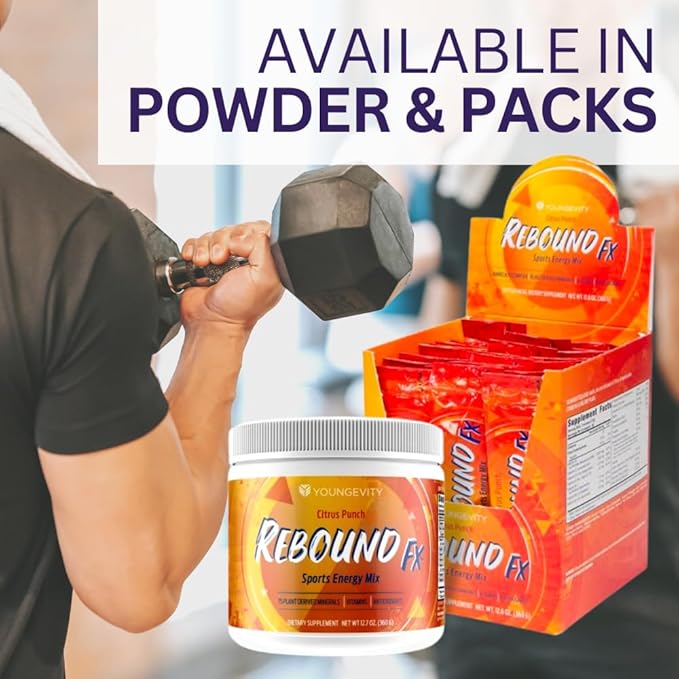 Youngevity Rebound FX ON-The-GO Pouches Citrus Punch - 30 CT Box