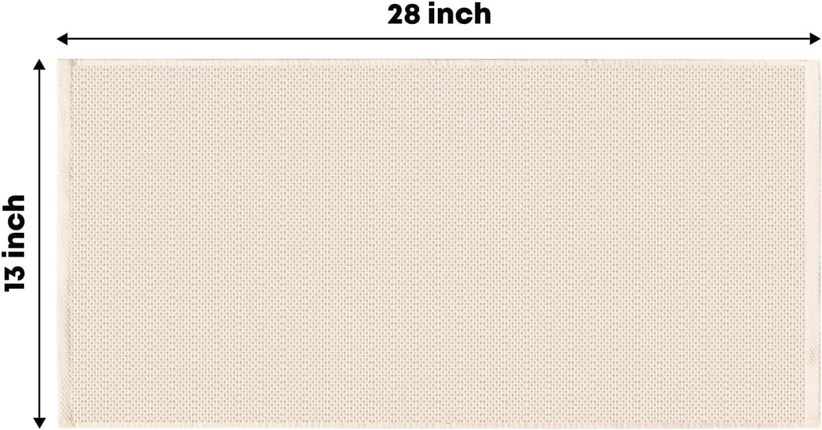 Artoid Mode 100% Cotton Beige Waffle Weave Kitchen Dish Cloths, 13x28 Inch Ultra Soft Absorbent Quick Drying Kitchen Dish Towels Set of 4