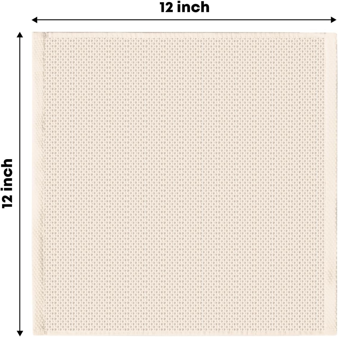 Artoid Mode 100% Cotton Beige Brown Dark Grey Waffle Weave Kitchen Dish Cloths, 12x12 Inch Ultra Soft Absorbent Quick Drying Kitchen Dish Towels Set of 6, Multicolor