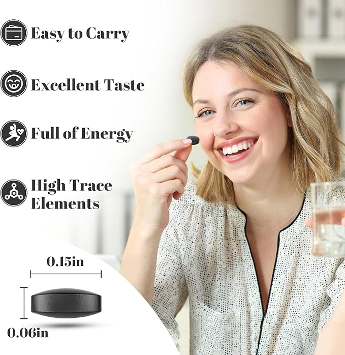 30,000 MG Shilajit Tablets, 100% Shilajit Pure Himalayan Organic, Shilajit for Men and Women Rich in Fulvic Acid & 85+ Trace Minerals, Shilajit Supplement for Energy & Immune System, 60 Count