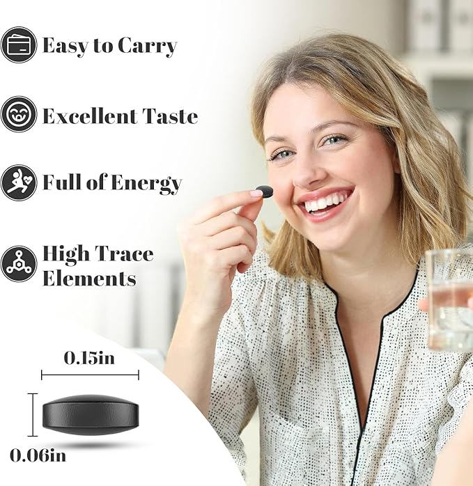 30,000 MG Shilajit Tablets, 100% Shilajit Pure Himalayan Organic, Shilajit for Men and Women Rich in Fulvic Acid & 85+ Trace Minerals, Shilajit Supplement for Energy & Immune System, 180 Count