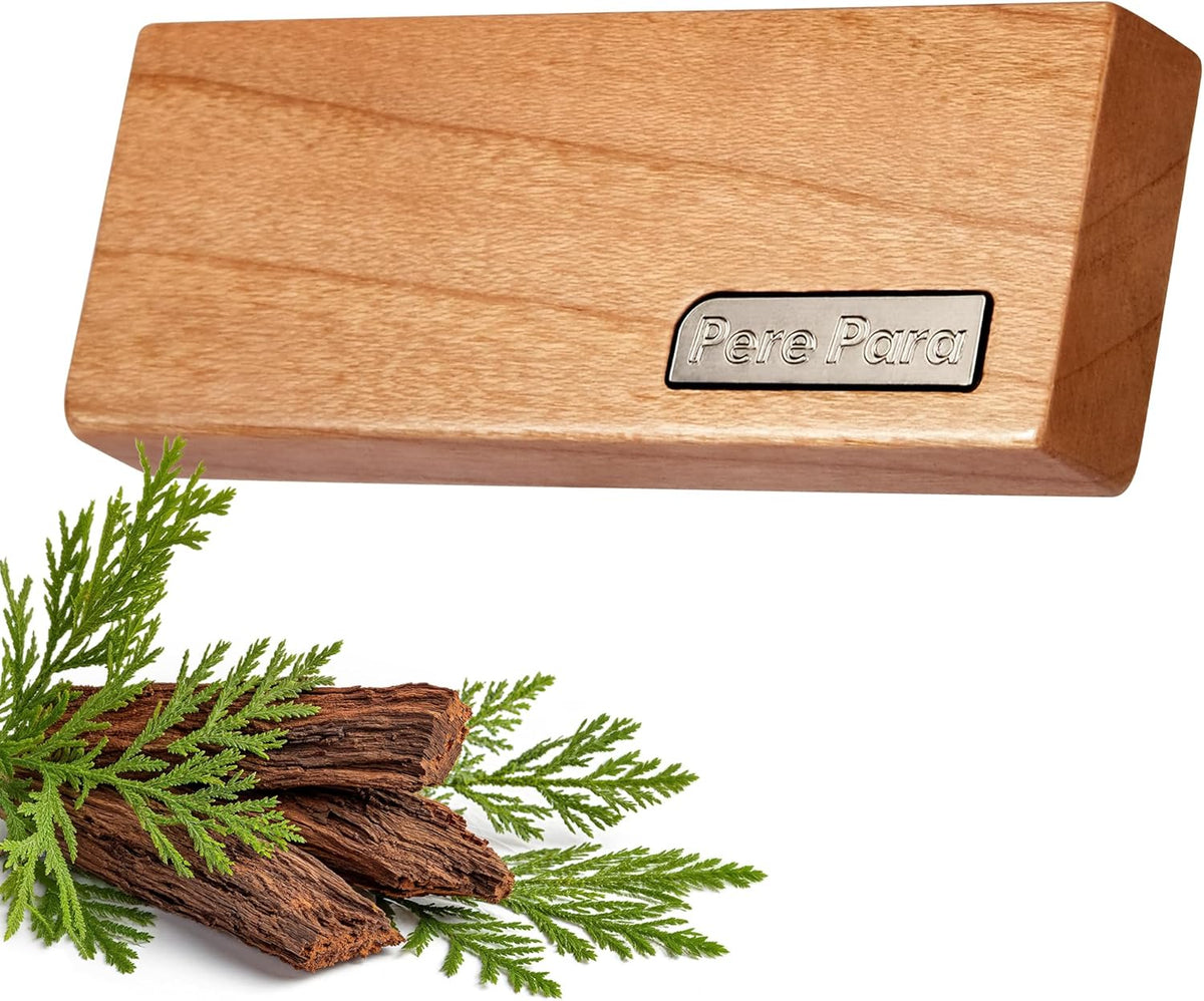 4 Refreshing Scent Bags Wood Car Air Freshener Vent Clip (Burlywood, Misty Grove)- Natural Scent Diffuser for Car, Truck & SUV with Premium Essential Oil Starter Kit Gift for Men & Women