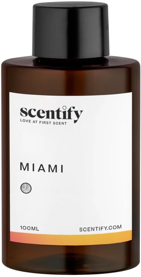 Scentify 5th Ave Aroma Oil Refill Scent for Oil Diffusers - Bergamot, Floral, Gardenia Scents - Luxurious Relaxing Aromatherapy Diffuser Fragrance 100ml, 3.38 oz