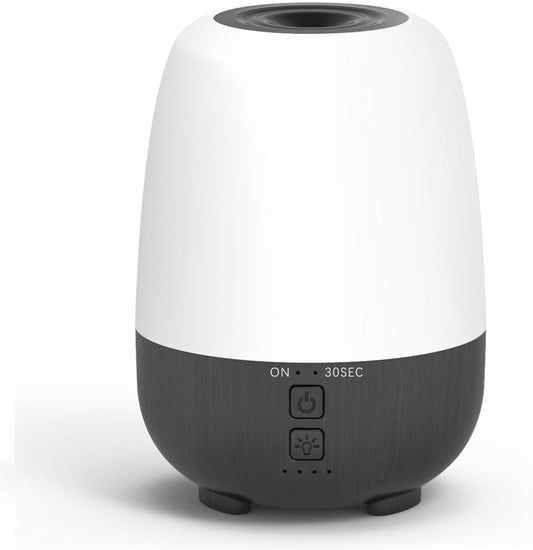 150ML Rechargeable Battery Operated Essential Oil Diffuser, Portable Cordless Aromatherapy Diffuser,7-Hour Runtime with 7 LED Color Changing Lights
