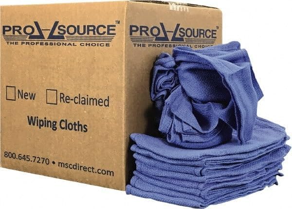 PRO SOURCE 5 Lb Box Virgin Surgical Lint-Free Blue Cotton Huck Towels: 16" x 25"
