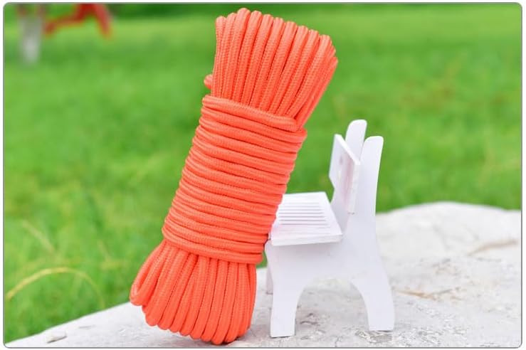 2pcs Portable Travel Clothes Line Ropes Heavy Duty Laundry Drying Clotheslines Outdoor Rv Camping Accessories Orange 33ft