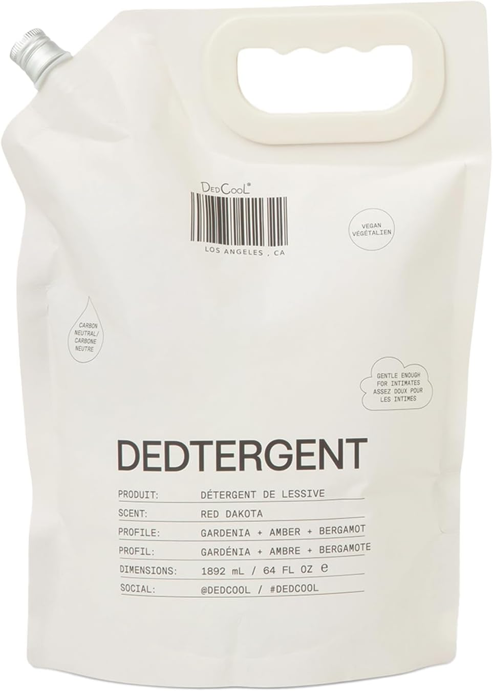 DedCool Liquid Laundry Dedtergent | Red Dakota | Bold Woody Fragrance Detergent | Removes Stains | Infused with Natural Essential Oils | Non-Toxic | 120 Washes | 64 fl oz