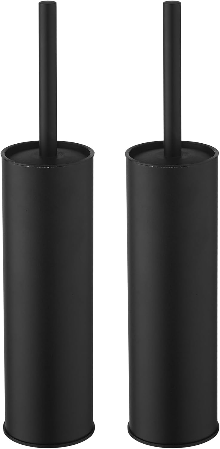 Toilet Brush and Holder,Stainless Steel Toilet Brushes for Bathroom with Holder 2pack