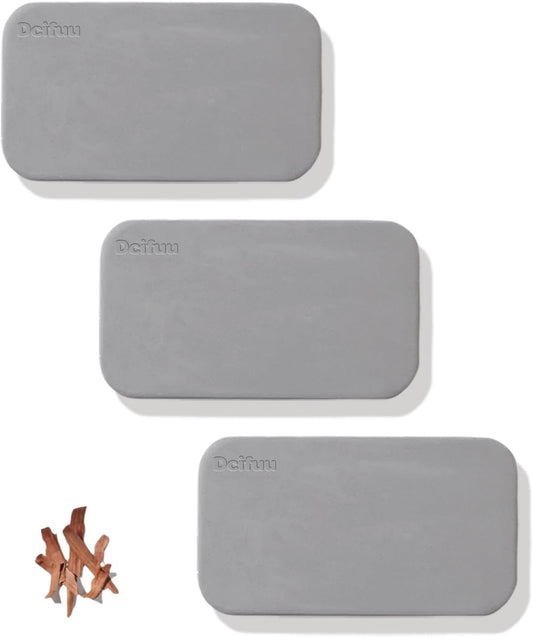 Car Air Freshener, Stone Air Freshener, Odor Eliminator, Teak Scent Refill (1 Count (Pack of 3), No clip included)