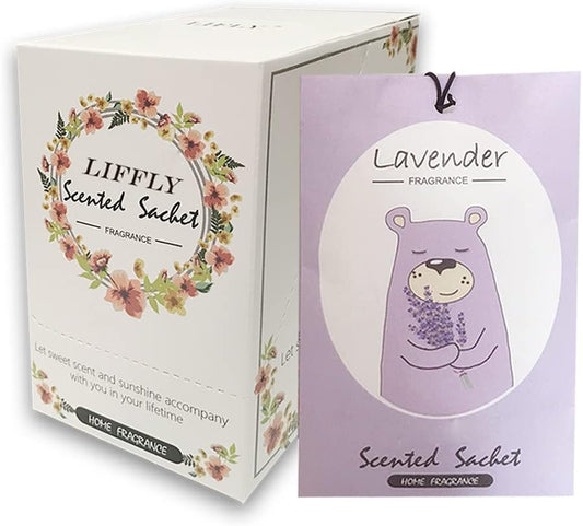 14 Packs Lavender Scented Sachets Bag for Drawer and Closet Xmas Gift 15 Scents Optional