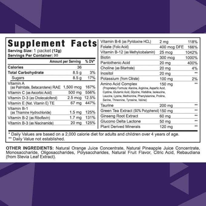 Youngevity Rebound FX ON-The-GO Pouches Citrus Punch - 30 CT Box