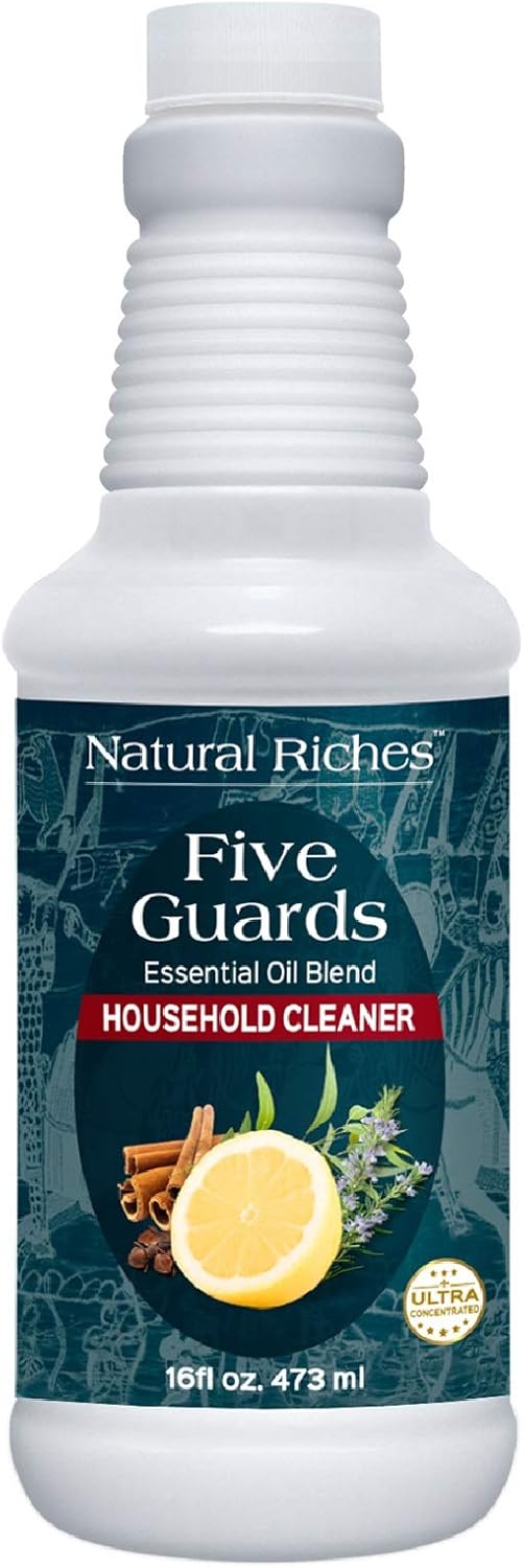 Natural Riches Household Cleaner Concentrate Five Guards from The Tales of French stories of Thieves Essential oil blend household cleaner - 16 fl oz