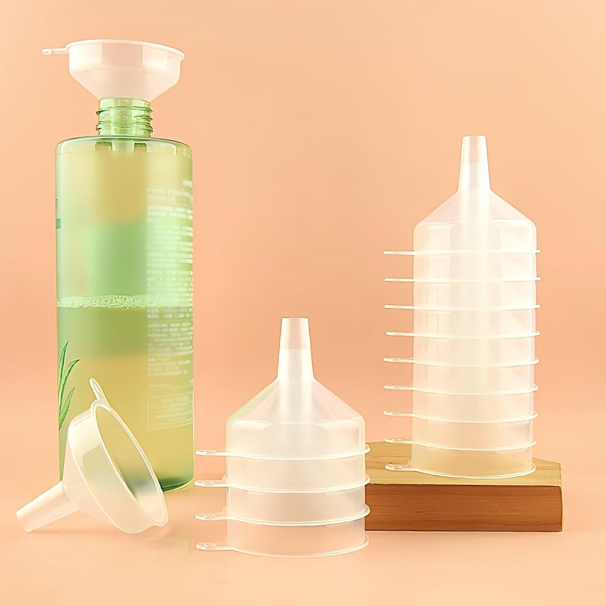 Small Funnels 4 Pack Food Grade Funnel Easily Transfer Liquids Granules Powders Funnels for Kitchen use Filling Bottles Water Bottle Funnel Lotion Essential Oils