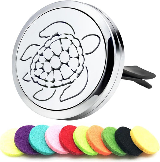 30mm Car Essential Oil Diffuser Vent Clips Car Automotive Air Fresheners Christmas Car Accessories for Women(Sea Turtle)