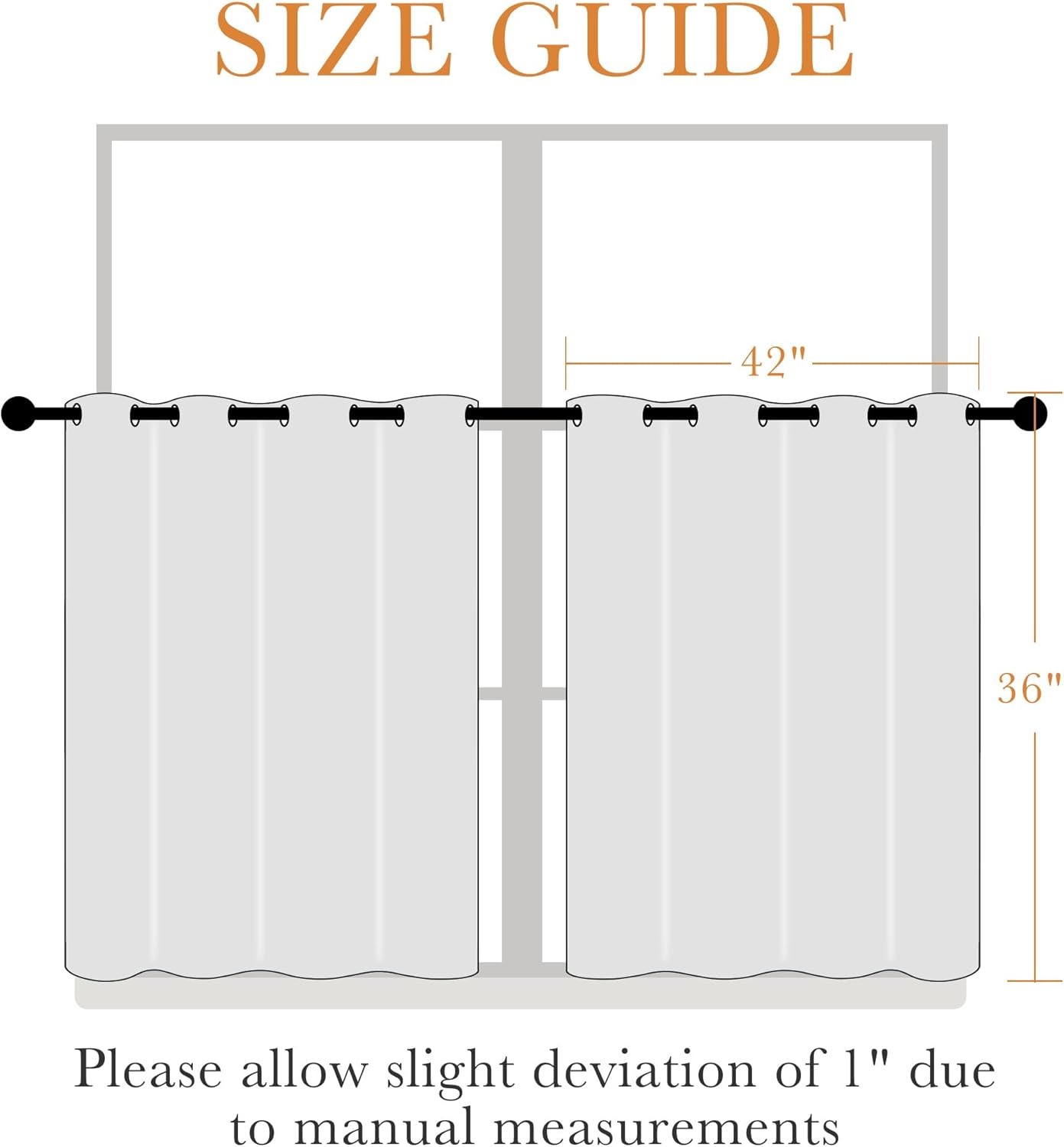 PONY DANCE Small Curtains Blackout, Privacy Energy Efficiency Mini Curtains for Kids Bedroom RV Camper Windows Trailer Bathroom Kitchen Cabinet Window, W 42 x L 36, Fluorescent Blue, 2 Panels