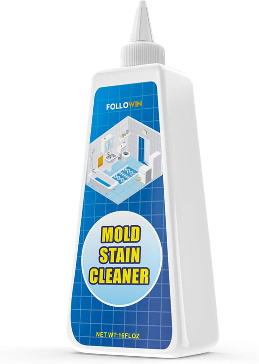 FOLLOWIN Mold and Mildew Stains Cleaner Gel 16oz for Washing Machine Front Loader Seal, Household Mold Stain Cleaner for Shower,Sink,Mold Stain Remover Gel for Bathroom Grout,Bathtub