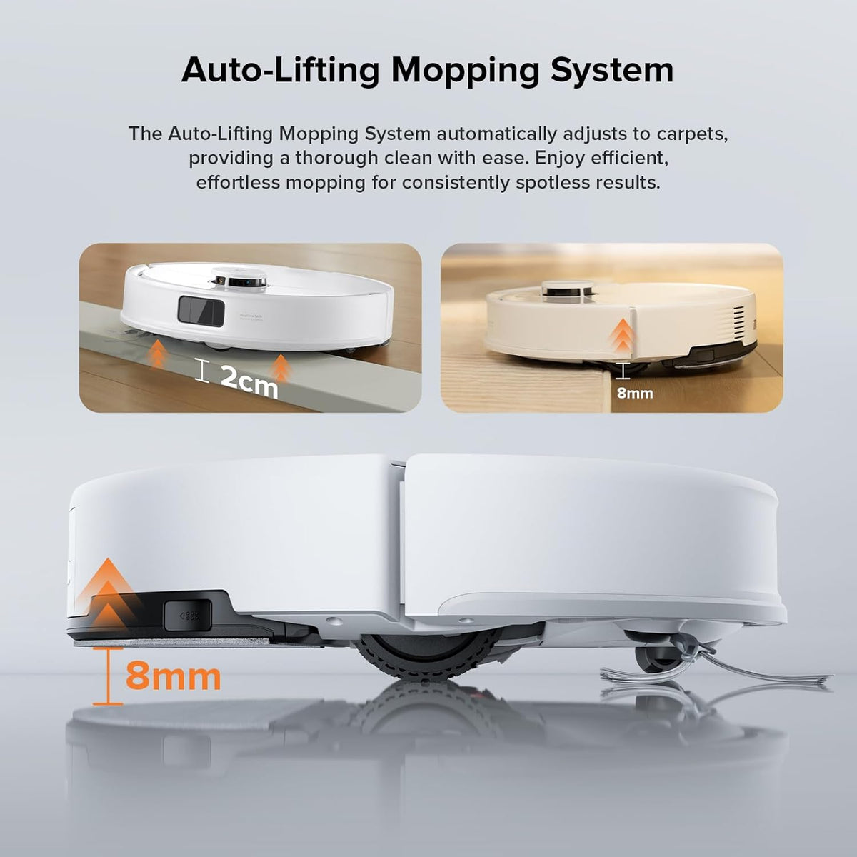 roborock Q10 X5 Robot Vacuum and Mop Combo, 10,000 Pa HyperForce, Dual Anti-Tangle System, Auto Mop Lifting, JawScrapers Brush & High-Intensity Mop, Reactive Tech Obstacle Avoidance, PreciSense LiDAR