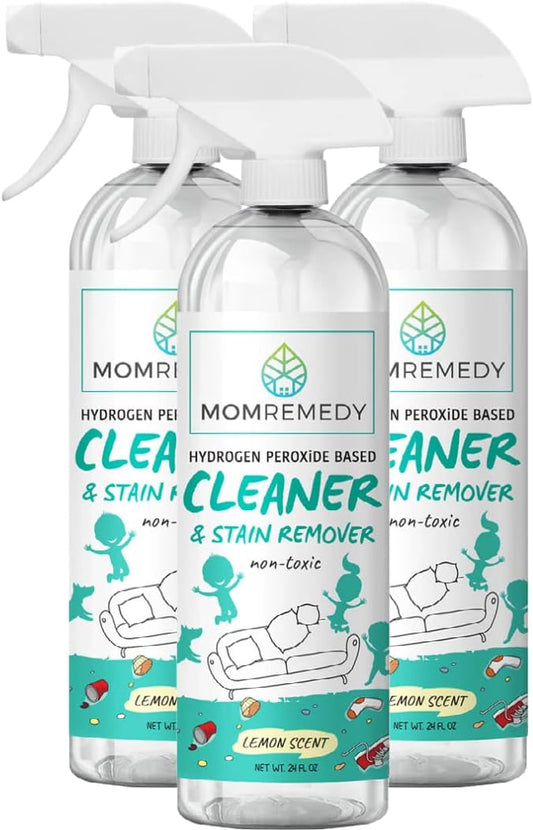 MOMREMEDY Hydrogen Peroxide All Purpose Cleaning Spray | Multipurpose Home Cleaner | Fabric and Laundry Stain Remover | All Surface Kitchen and Bathroom | Non Toxic