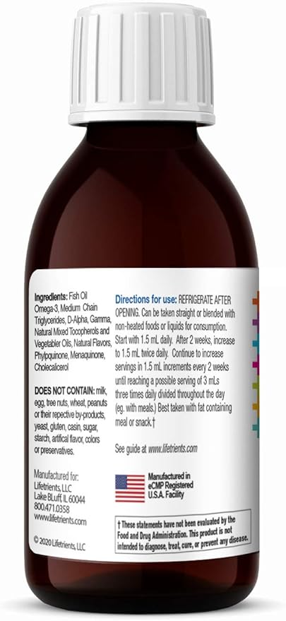 – Speak+D Pure Oil – Natural Lemon – 4.05 oz – Pediatrician Formulated to Support Children with Special Nutritional Requirements – Enhanced with Omega-3, Vitamin E, Vitamin D & Vitamin K