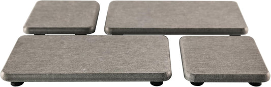Set of 4 Water Absorbent Diatomite Coasters, Diatomaceous Earth Kitchen Soap Dish, Bathroom Trays, Water Absorbing Stone Used for Hand Soaps & Plants & Toiletries in The Modern Home