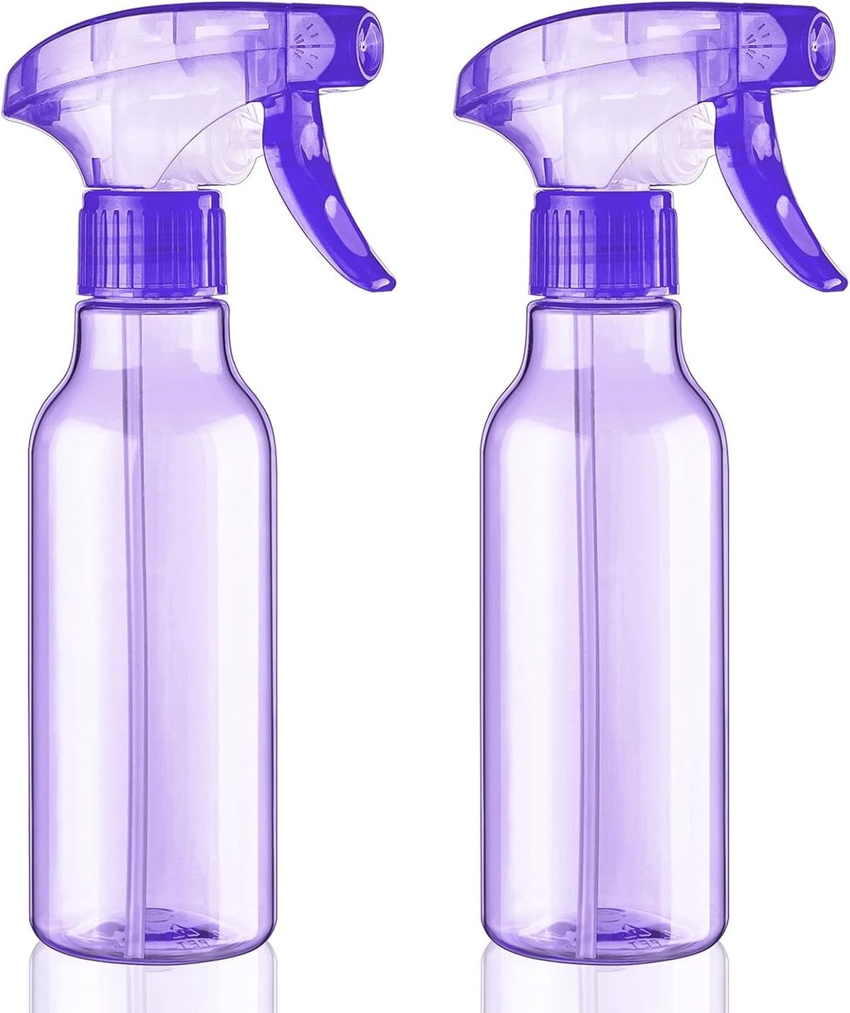 Cosywell Empty Spray Bottles 8.8oz/260ml 2 Pack Plastic Spray Bottle for Cleaning Mist/Stream Refillable Container Water Spraying Bottle for Cooking Hair Care Essential Oils(Purple)