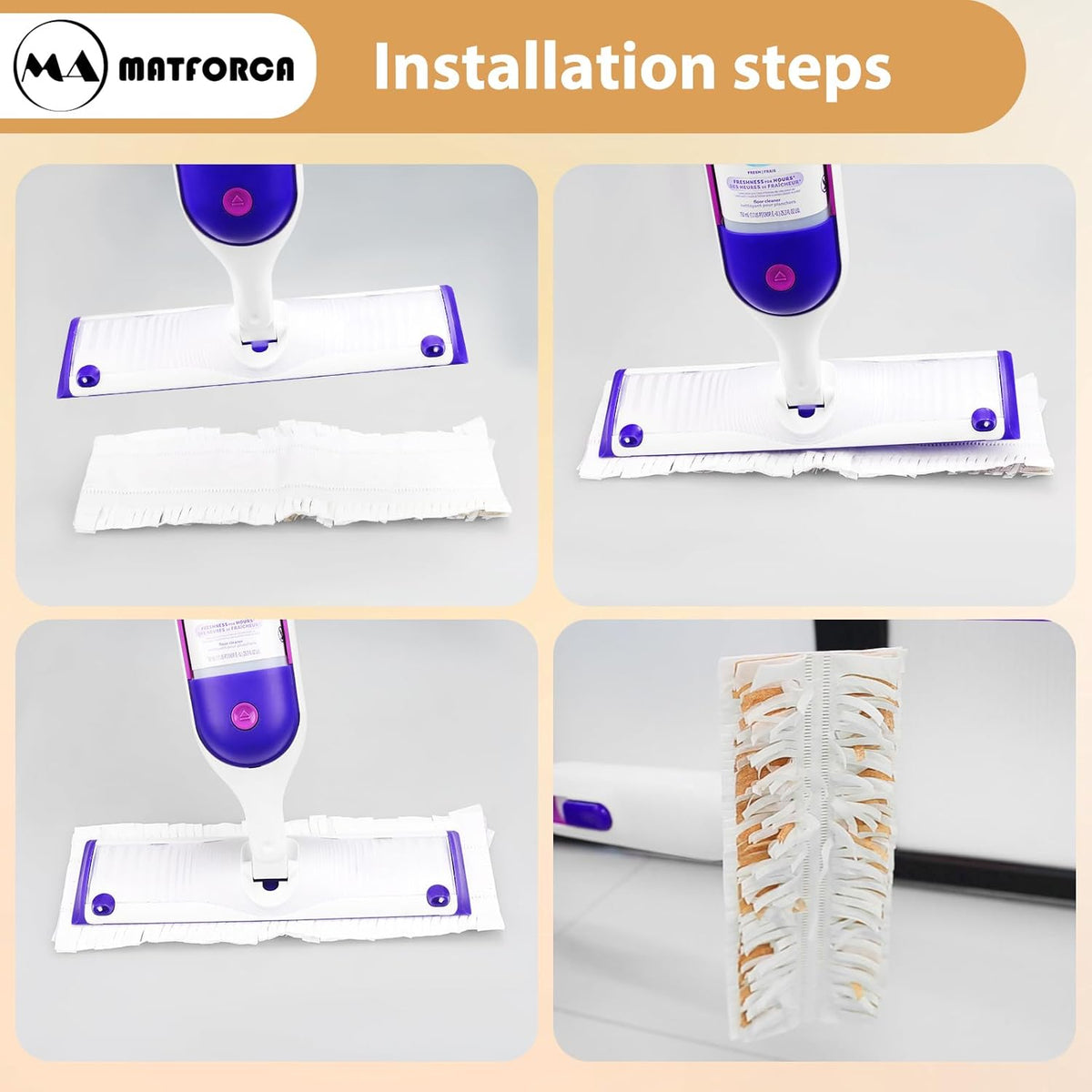 10 Pack Disposable Power Mop Pads Refilles for Swiffer PowerMop Multi-Surface Replacement Mopping Refills Pads