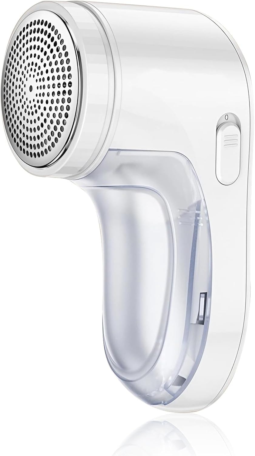 Electric Fabric Shaver, Lint Remover for Clothes, Rechargeable Sweater Shaver to Remove Fuzz and Pill for Sweater, Delicates, Bedding and Couch (White)
