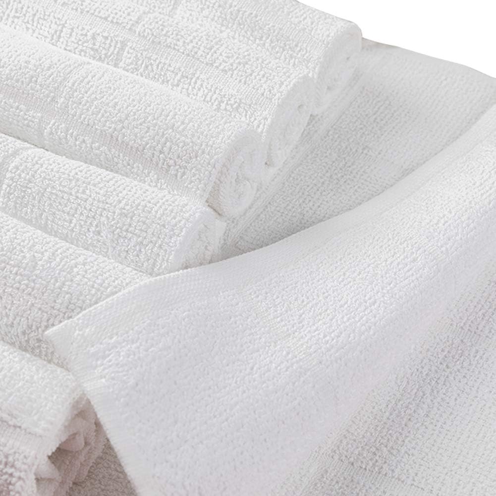 Glynniss Dishcloths Kitchen Highly Absorbent Dish Rags 100% Cotton Dish Cloths for Washing Dishes, Cleaning (11 x 11 Inches, 24 pcs, White)
