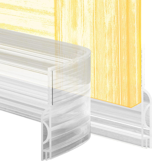 Door Draft Stopper,Door Sweep for Bottom of Door,Weather Stripping Door Seal Draft Guard Blocker Noise Cold Air Insulation Soundproofing for Exterior Interior Home Improvement(Transparent, 78")