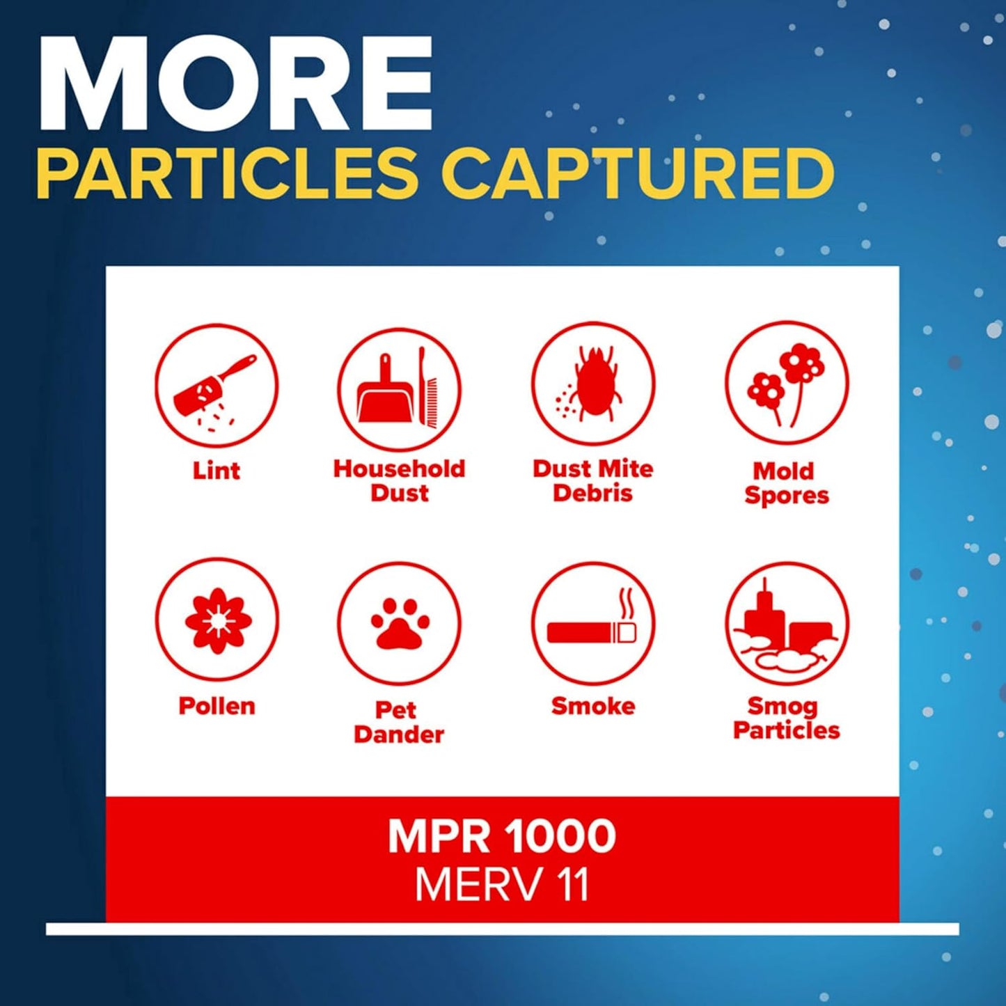 Filtrete 16x20x2 AC Furnace Air Filter, MERV 11, MPR 1000, Allergen Defense, 3-Month Pleated 2-Inch Electrostatic Air Cleaning Filter, 4 Pack (Actual Size 15.5 x 19.5 x 1.75 in)