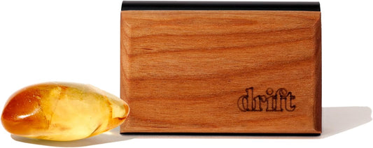 Drift Car Air Freshener - The Original Wood Air Freshener - Car Odor Eliminator - Long Lasting Scent - Auto Accessories - Metal Clip - Essential Oils - Clean Ingredients - Amber Scent Starter Kit