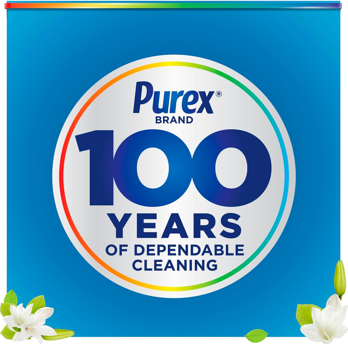 Purex Liquid Laundry Detergent, Natural Elements Linen & Lilies, 2X Concentrated, 126 Loads, 82.5 Fl Oz