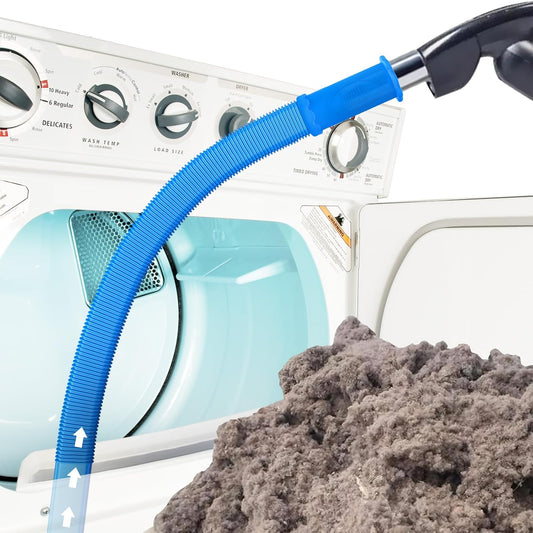 Sealegend Dryer Vent Cleaner Kit Vacuum Hose Attachment Compatible with Most Vacuum Cleaner, Quickly Lint Remover Cleaning Supplies