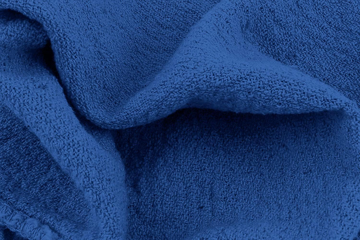 Avalon Towels Cotton Shop Rags – (Pack of 100) Size 12x14 Inches Cleaning Rags – Absorbent Shop Towels and Multipurpose Cleaning Towels for Automobiles, Industries, Garage and Homes (Blue)