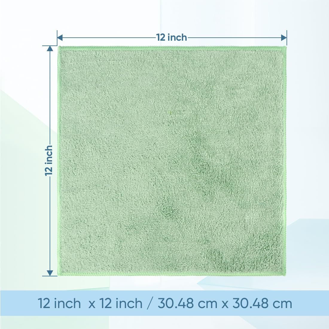 HOMEXCEL Microfiber Washcloths 24 Pack, Highly Absorbent and Soft Face Towel, Multi-Purpose Wash Cloths for Bathroom, Hotel, Spa, Gym, and Kitchen, 12x12 Inch