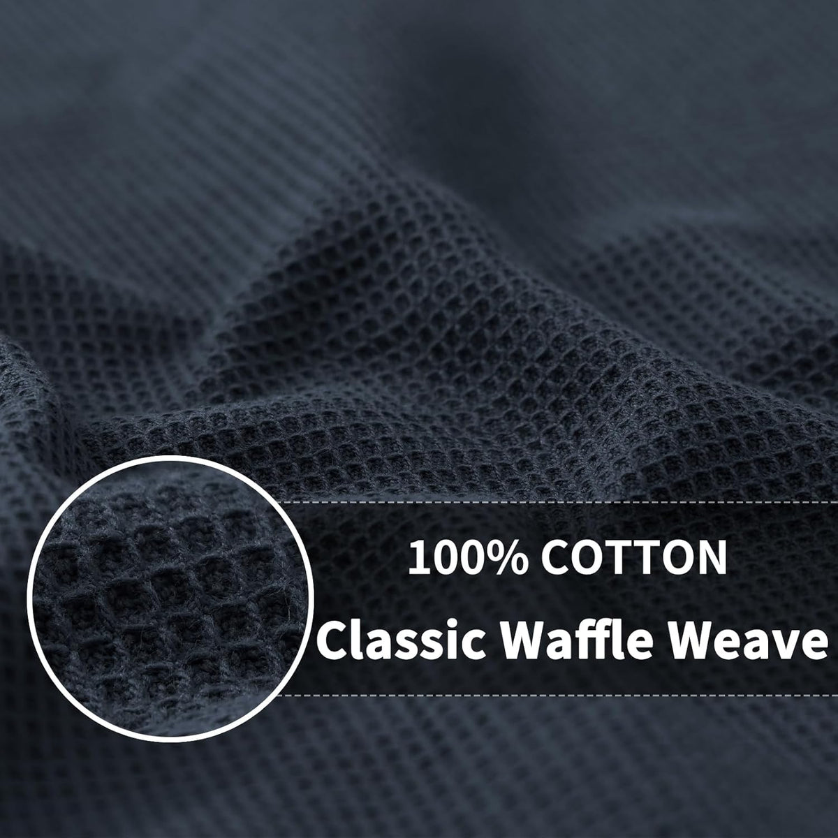 Homaxy 100% Cotton Waffle Weave Dish Cloths - 12 Pack Soft and Absorbent Dish Towels - 12 x 12 Inches Quick Dry Dish Rags - Multiple Colour