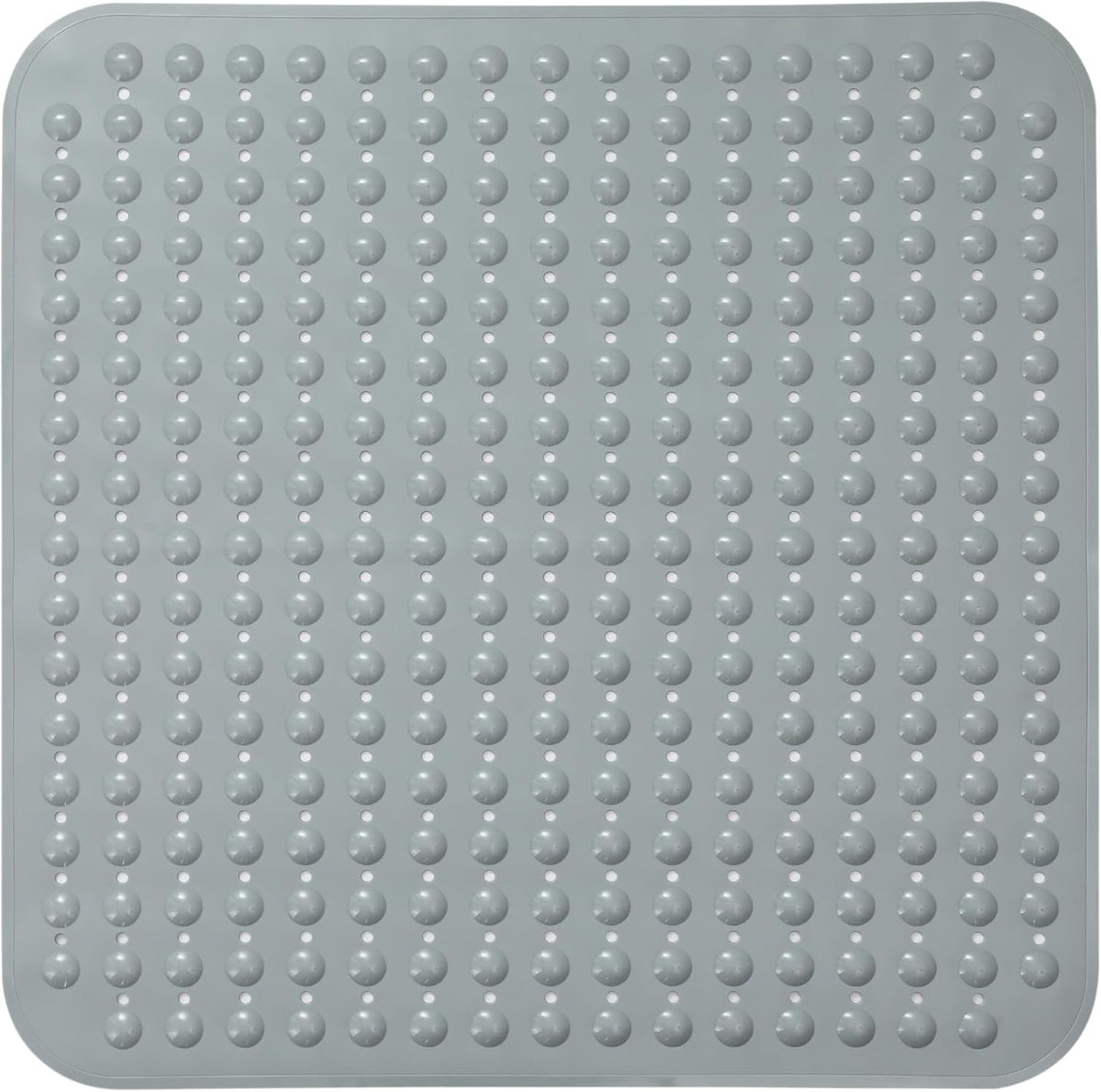 ENKOSI Extra Large Square Non Slip Shower Mat - 31 x 31-inch XL Bathroom Shower Mat - Square Shower Matts for Shower Stall Floors | Secure Suction Cups and Drain Holes (31x31 Mint Green)