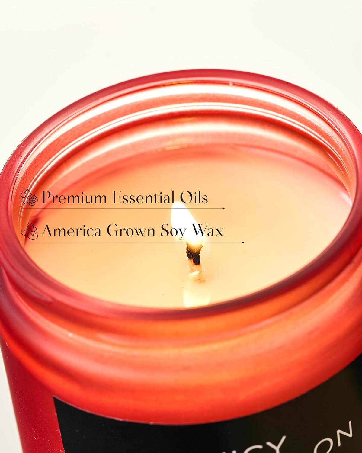 M&SENSE Juicy Watermelon Scented Candle, 7.05oz 50 Hours Clean Non Toxic Natural Soy Wax Long Lasting Candle for Women Men, 2 Wick Fruit Scent Home Fragrance Home Decor for Housewarming Gifts