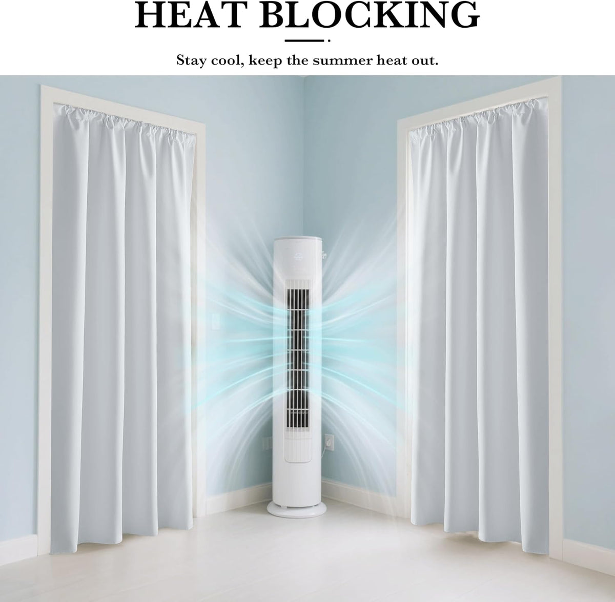 RYB HOME White Short Blackout for Small Window 45 inches Length, Thermal Insulated 100% Blackout Noise Reducing Window Shades for Bedroom Office, 34 inches Wide by 45 inches Long