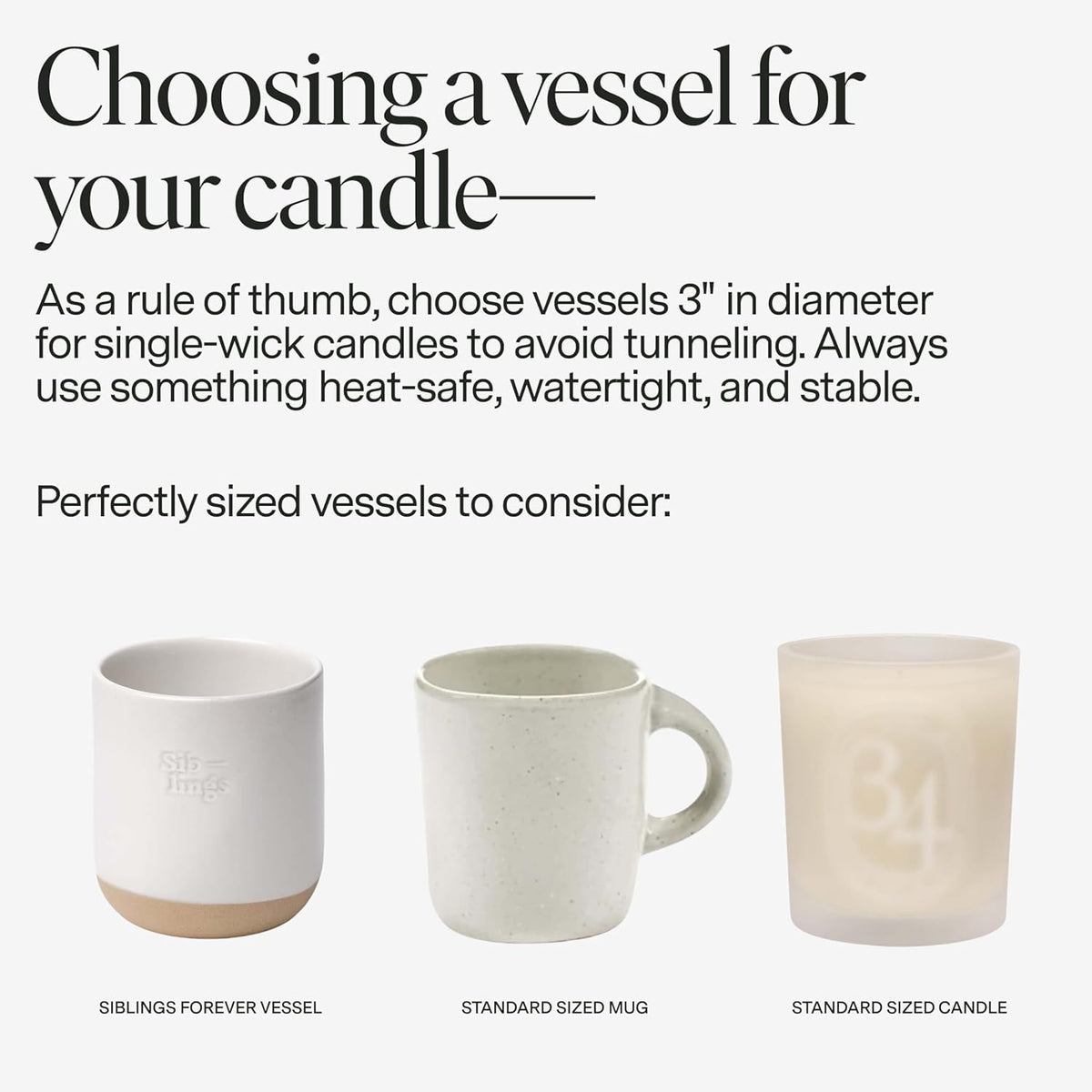 Siblings Candle Making Kit | DIY Coconut-Soy Wax Candle Kit with Wooden Wick | Scent No 07: Ginger, Pink Grapefruit, Rhubarb | Clean, Non-Toxic, Reusable, 60 Hr Burn
