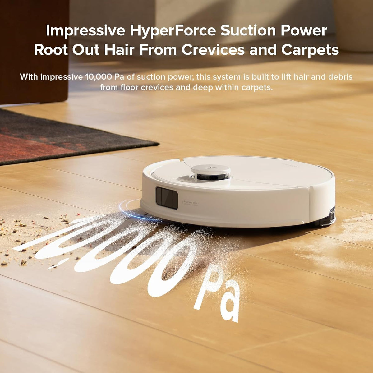 roborock Q10 X5 Robot Vacuum and Mop Combo, 10,000 Pa HyperForce, Dual Anti-Tangle System, Auto Mop Lifting, JawScrapers Brush & High-Intensity Mop, Reactive Tech Obstacle Avoidance, PreciSense LiDAR