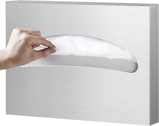 Toilet Seat Cover Dispenser Wall Mounted SUS 304 Stainless Steel Brushed
