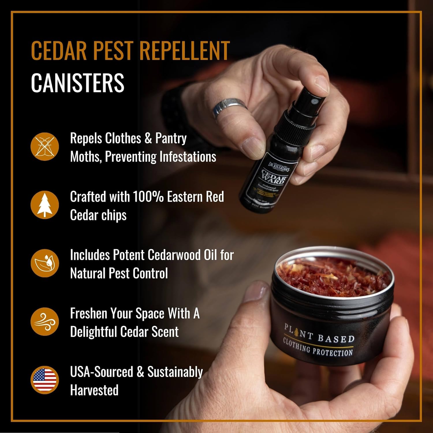 Dr. Killigan's Cedarwood Chip Canisters - Thumbnail 3