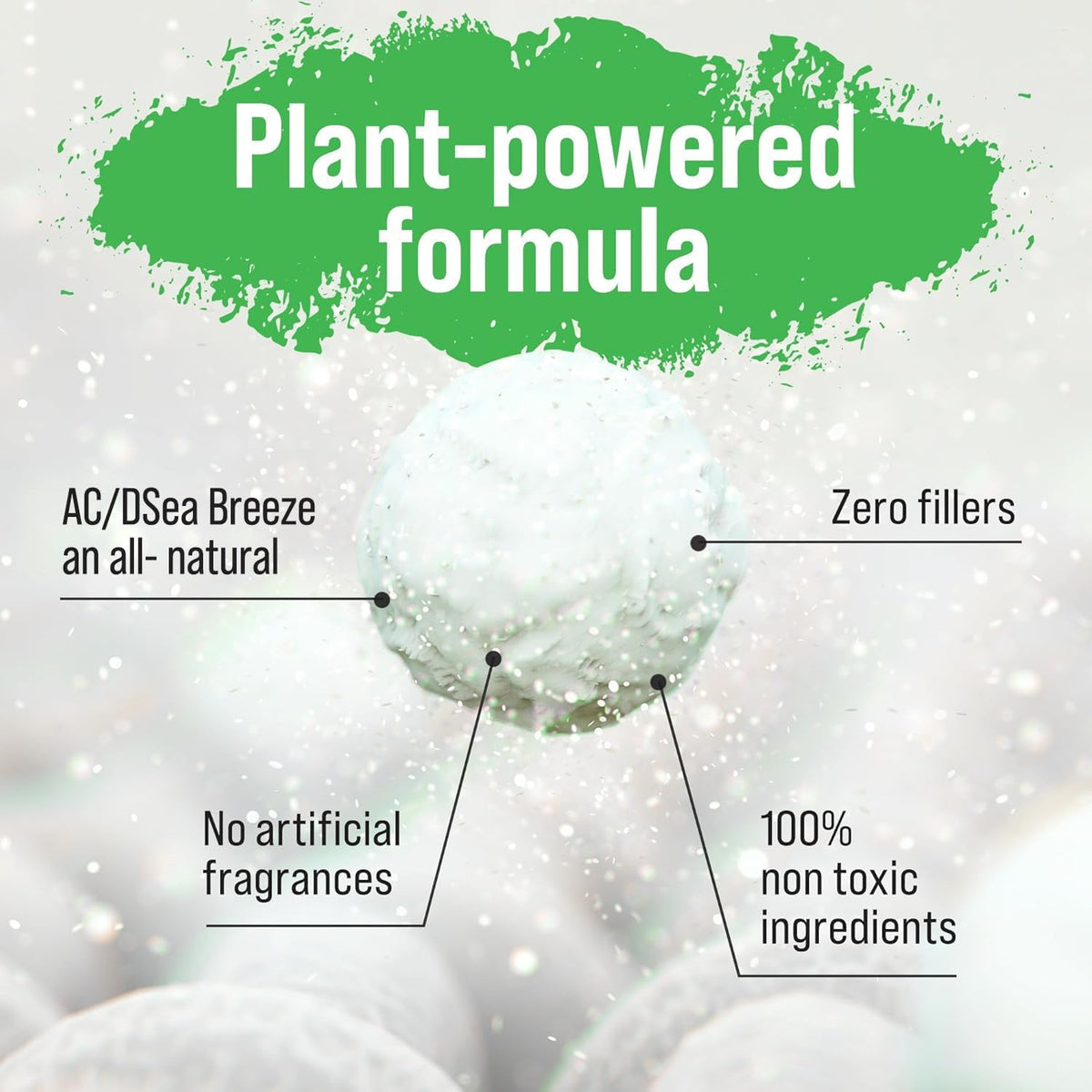 Rockin' Green Laundry Detergent, Plant based, All Natural Laundry Detergent Powder, Vegan and Biodegradable Odor Fighter, Safe for Sensitive Skin (Active Wear 90 Loads - AC/DSea Breeze)