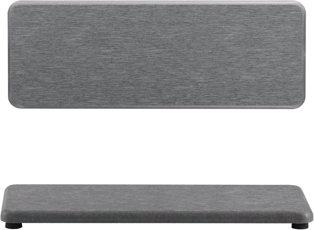 2 Pcs Water Absorbing Stone Trays, Kitchen/Bathroom Sink Soap Dish, Diatomite Tray Used for Hand Soap & Cosmetic Bottles in The Modern Home, 3.15" W x 8.7" L, Gray