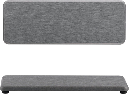 2 Pcs Water Absorbing Stone Trays, Kitchen/Bathroom Sink Soap Dish, Diatomite Tray Used for Hand Soap & Cosmetic Bottles in The Modern Home, 3.15" W x 8.7" L, Gray