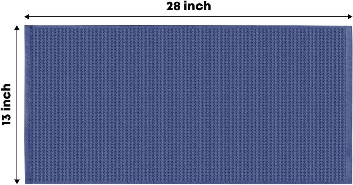 Artoid Mode 100% Cotton Navy Blue Dark Grey Waffle Weave Kitchen Dish Cloths, 13x28 Inch Ultra Soft Absorbent Quick Drying Kitchen Dish Towels Set of 4, Multicolor